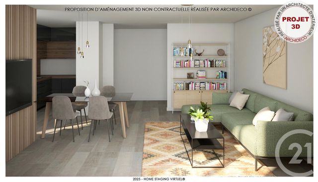 Afficher la photo en grand Appartement F3 à vendre - 3 pièces - 95.51 m2 - GRANVILLE - 50 - BASSE-NORMANDIE - Century 21 Royer Immo